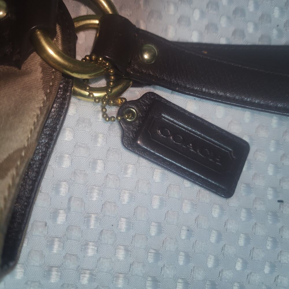 COACH GUC CAMPBELL SATEEN SIGNATURE SATCHEL BAG - Picture 3 of 8